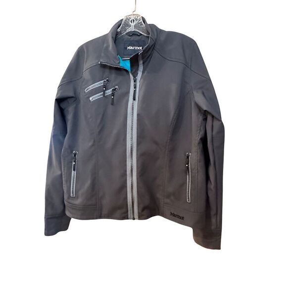 Marmot Soft Shell  Zip-Up Jacket.  Grey.  Size Large - Picture 1 of 10